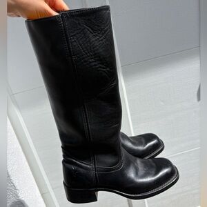 Frye Vintage Campus Boots Black 7.5